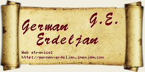German Erdeljan vizit kartica